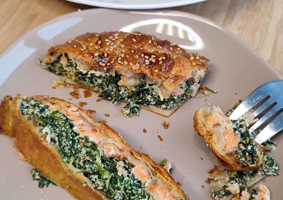 Feuilleté épinard saumon et ricotta Le Campanier